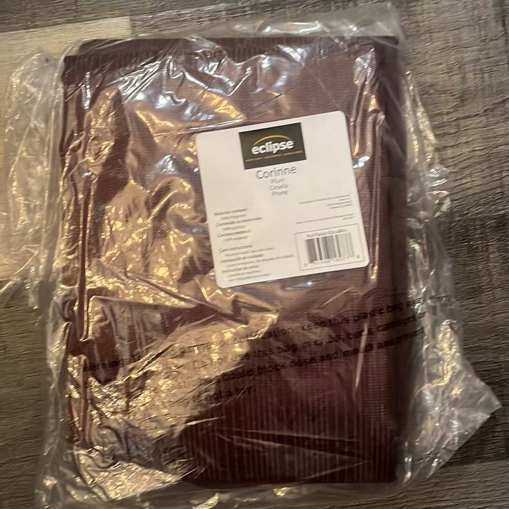 Eclipse - curtain (2) - Corrine - Block light - brand new- Plum color